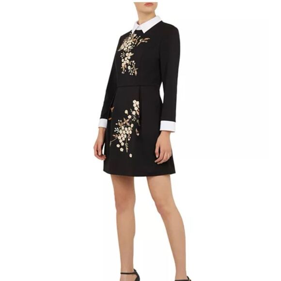 Ted Baker Dresses & Skirts - Ted Baker Ellan Graceful Embroidered Dress Size 8
